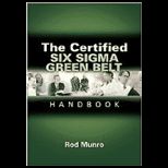 Certified Six Sigma Green Belt Hand.and Cd