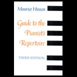 Guide to the Pianists Repertoire