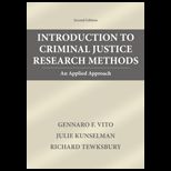 Introduction to Criminal Justice Research Methods An Applied Approach