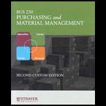 Bus230  Purchasing and Materials Management (Custom)