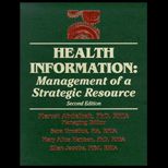 Health Information  Management of a Strategic Resource, Text, Study Guide and CD ROM