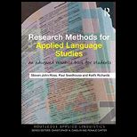Research Methods for Applied Language Studies  An Advanced Resource Book for Students