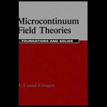 Microcontinuum Field Theories I