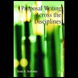Proposal Writing Across the Disciplines
