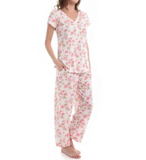 Carole Hochman 189752 Vintage Ditsy Capri Pajama Set