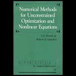 Numerical Methods for Unconstrained Optimization and Nonlinear Equations