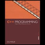 C++ Programming  Program Design Including