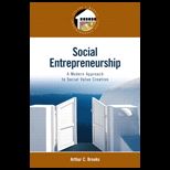 Social Entrepreneurship  Modern Approach to Social Value Creation