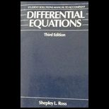 Differential Equations (Student Solutions Manual)