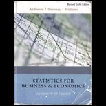 Statistics for Business and Economics With Cd (Custom)