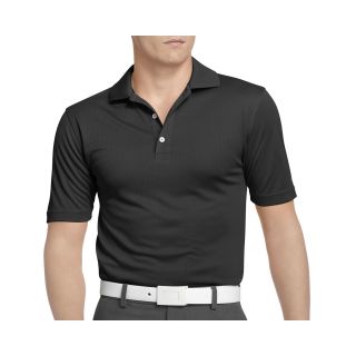 Izod Golf Grid Performance Polo Shirt, Black, Mens