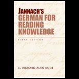 Jannachs German for Reading Knowledge