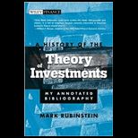 History of Theory of Investments  My Annotated Bibliography