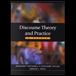 Discourse Theory and Practice  A Reader