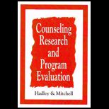 Counseling Research and Program Evaluation