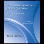 Vital Information and Review Questions for the NCE and State Counseling Exams  Package