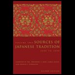 Sources of Japanese Tradition, Volume 2