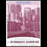Fundamentals of Intermediate Accounting   Working Paper