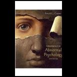 FUNDAMENTALS OF ABNORMAL PSYCHOLOGY [W