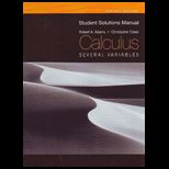 Calculus Several Variables  Student Solution Manual (Canadian)