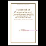Handbook of Comparative and Dev. Public Adm.