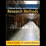 Criminal Justice and Criminology Research Methods