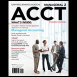 Managerial Acct2 Student Edition   With Access