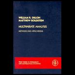 Multivariate Analysis  Methods and Applications