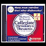 Collegiate Dictionary and Thesaurus, CD ROM