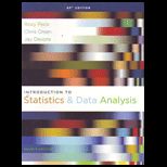 Introduction to Statistics and Data Analysis  Ap Edition