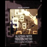 Algebra With Trigonometry for College Student (Custom)