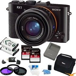 Sony Cyber shot DSC RX1 24.3MP Exmor CMOS Digital Camera (Black) Value Bundle