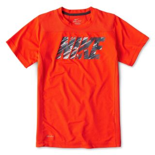 Nike Short Sleeve Graphic Tee   Boys 8 20, Orange, Boys