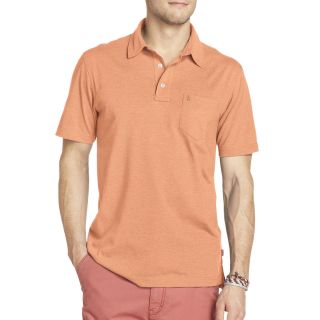 Izod Solid Jersey Polo, Shell Coral, Mens