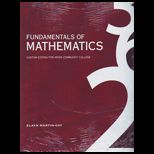 Fundamentals of Mathematics (Custom Package)
