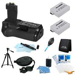 Canon Ultimate BG E8 Battery Grip Bundle for EOS Rebel T4I, T3I and T2I