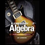 Elementary Algebra  Graphs and Authentic Applications Text Only