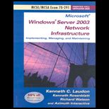Microsoft Windows Server 2003 Network Infrastructure / With CD  Examination 70 291