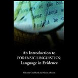 INTRODUCTION TO FORENSIC LINGUISTIC