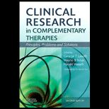 Clinical Research in Complementary Therapies Principles, Problems and Solutions