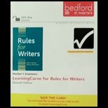 Rules for Writers Access Learning Curve