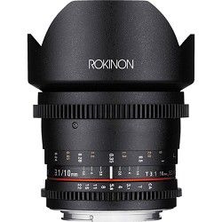 Rokinon 10mm T3.1 Cine Wide Angle Lens for Canon EF