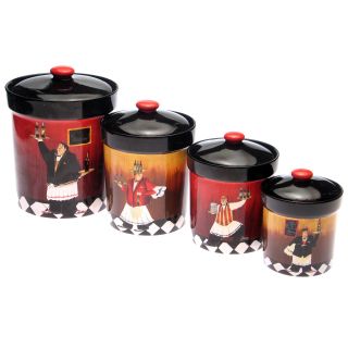 Dinnerware, Bistro Chef Canisters   set of 4