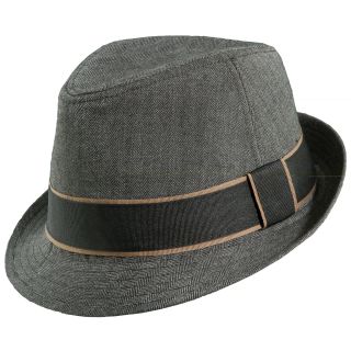 CLAIBORNE Fine Fedora, Black, Mens