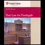 Tort Law for Paralegals (Custom)