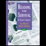 Reading for Survival In Todays Society, Book 1