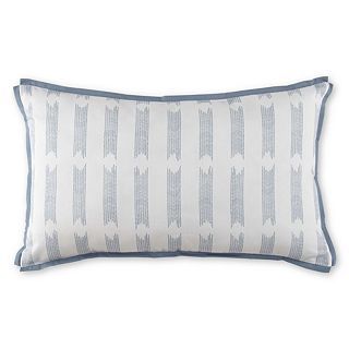 JCP Home Collection Riley Oblong Decorative Pillow, Blue/White