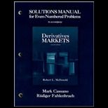 Derivatives Markets   Student Solutions Manual