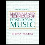 Materials and Technology of Post   Tonal Music