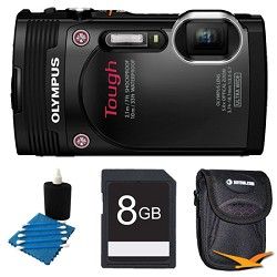 Olympus TG 850 16MP Waterproof Shockproof Freezeproof Digital Camera Black Kit